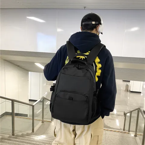 Mochila de Nailon Impermeable para Hombre Gran Capacidad Bolsa para Portátil Negocios Casual para Viaje Escuela Estudiante