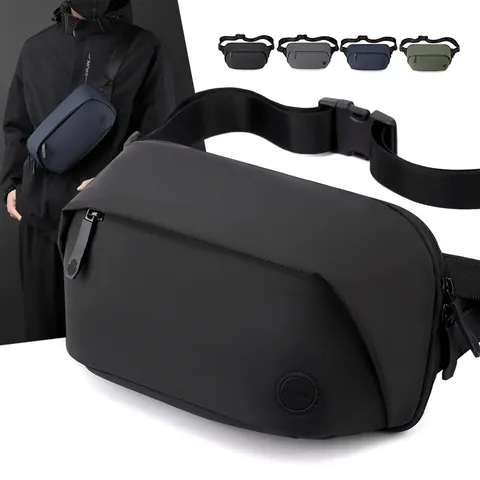 Urban Tactical Men Chest Bag Multi-functional Waterproof Nylon Waist Bag Large Capacity Outdoor Shoulder Sling Bag Casual Travel Pack