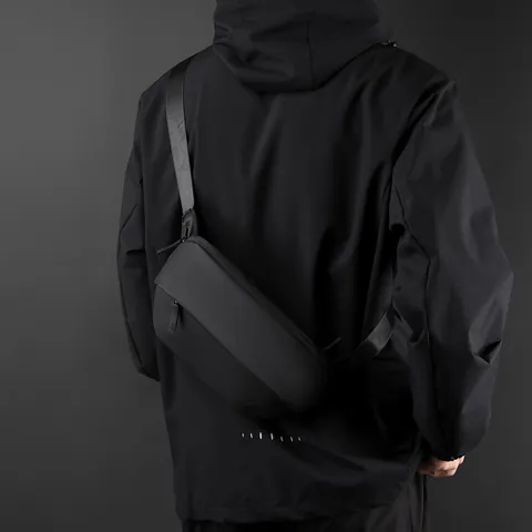Urban Tactical Men Chest Bag Multi-functional Waterproof Nylon Waist Bag Large Capacity Outdoor Shoulder Sling Bag Casual Travel Pack