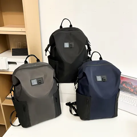 Herren Casual Rucksack Und Umhängetasche Wasserdichtes Nylon Schultasche Große Kapazität Reise Daypack Urban Minimalistisch