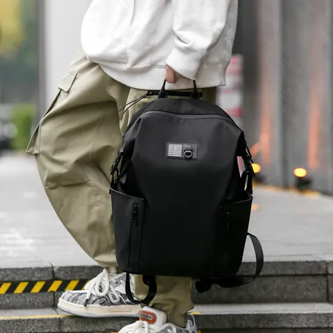 Herren Casual Rucksack Und Umhängetasche Wasserdichtes Nylon Schultasche Große Kapazität Reise Daypack Urban Minimalistisch