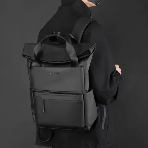 Zaino per Laptop in Nylon Impermeabile Grande Capacità Borsa da Viaggio Scolastica Casual Urbana Adatta per Computer da 15.6 Pollici per Uomo Donna