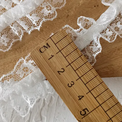 Elastic Ruffle Lace Trim Pleated Mesh Ribbon For Lolita Clothing DIY Socks Cuff Apparel Sewing Decorative Accessory