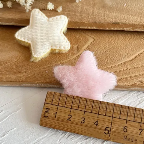 Süße Plüsch Stern Herz Katze Hase Ohren Flügel Pfote DIY Bastelmaterialien Für Tasche Kleidung Dekoration Zubehör