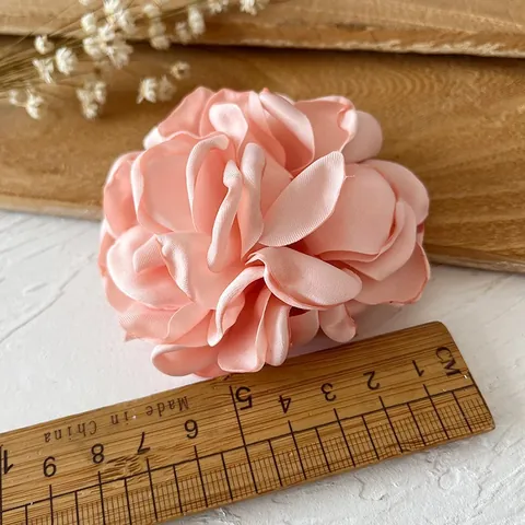 Flor de Tela de Satén Hecha a Mano Estilo Vintage Francés Marchito Accesorios de Ropa DIY Decoración de Boda