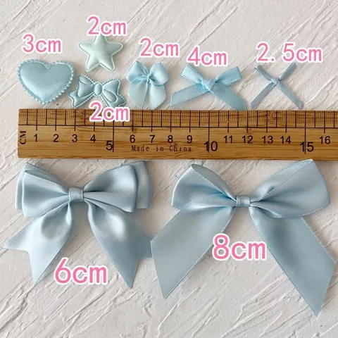 Handgefertigte Satinband Schleifen DIY Bastelmaterialien Für Kleidung Haarschmuck Geschenkbox Dekoration Ohne Klebstoff