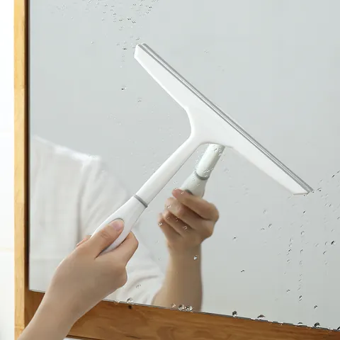 Minimalistische Huishoudelijke Glaswisser T-Vormige Vensterreinigingstool Met Antisliphandgreep Ophanggat Voor Spiegel Badkamer Tegels