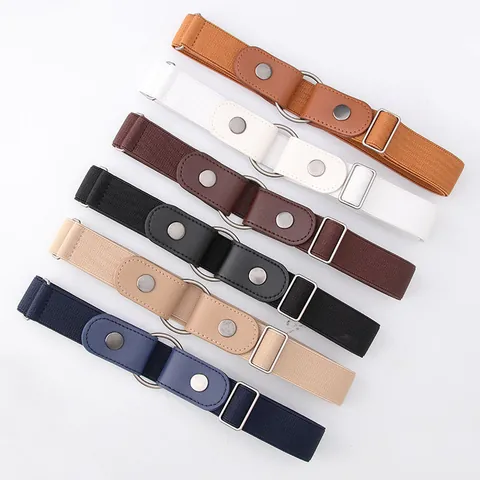 Damen Gürtel Ohne Schnalle Elastischer Taillengürtel Unsichtbarer Lazy Gürtel Für Jeans Verstellbares Stretch-Band