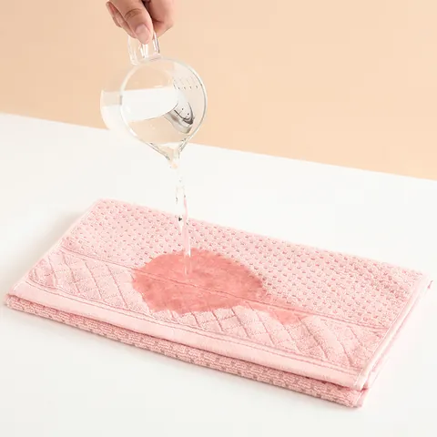 Pure Cotton Waffle Weave Face Towel For Home Bathroom Soft Absorbent Geometric Pattern Solid Color Minimalist Washcloth