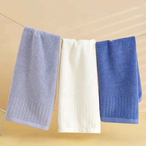 Asciugamano Viso in Puro Cotone Assorbente Spesso Per Bagno Uso Quotidiano Casa a Strisce Morbido Traspirante Delicato Sulla Pelle