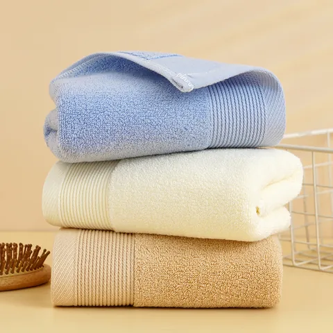 Asciugamano per il Viso in Puro Cotone Morbido e Assorbente Design Moderno a Righe per Bagno e Hotel Panno Delicato sulla Pelle