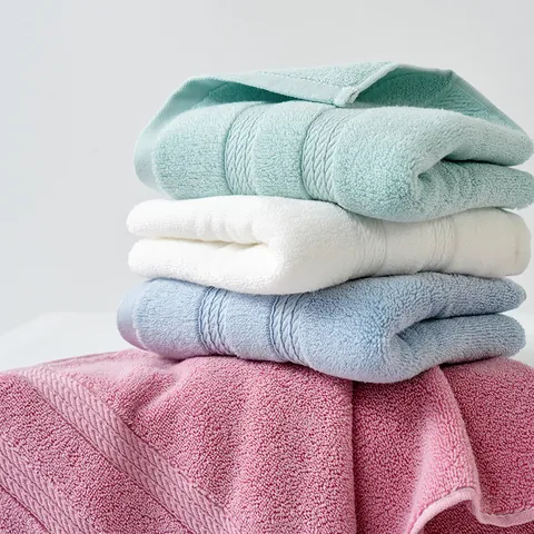 Thickened 100% Cotton Face Towel Highly Absorbent Soft Washcloth Solid Color Twist Weave Bathroom Towel For Adults Daily Home Use