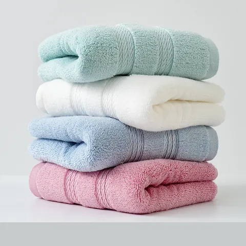 Thickened 100% Cotton Face Towel Highly Absorbent Soft Washcloth Solid Color Twist Weave Bathroom Towel For Adults Daily Home Use