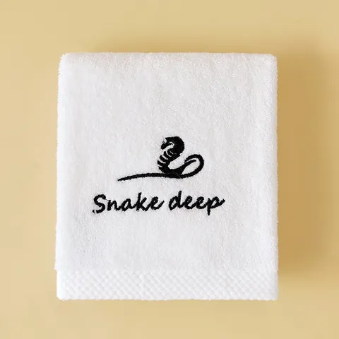 Soft Cotton Embroidered Zodiac Face Towels Absorbent Long Staple Cotton Bathroom Towels For Daily Use Washcloth