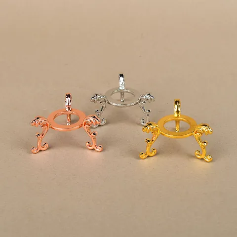 Metal Crystal Ball Stand Vintage Alloy Display Base For Spheres Mineral Gemstone Gold Silver Rose Gold Holder Home Decor