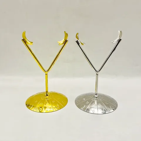 Supporto per Sfera di Cristallo in Metallo Vintage Con Base Astrologica dello Zodiaco Supporto Minerale a Forma di Y