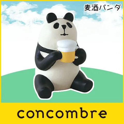 Japanischer Stil Harz Miniatur Panda Figur Bier Trinken Tier Schreibtisch Ornament Miniatur Landschaft Haus Dekoration Geschenk