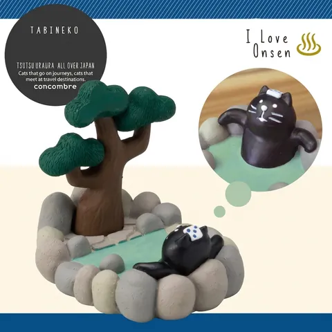 Japanese Style Resin Cat Phone Stand Desktop Ornament Lazy Holder For Smartphone Cute Animal Tatami Hot Spring Decor