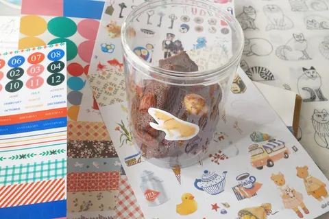 Süße Kleintier Serie Journal DIY Dekorative Aufkleber Handgezeichnete PVC Papier Material Für Scrapbooking Schreibwaren Set