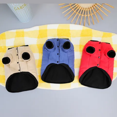 Warm Quilted Dog Winter Vest Pet Padded Jacket With Metal D-Ring Leash Hook For Small Medium Dogs Cat Windproof Clothing