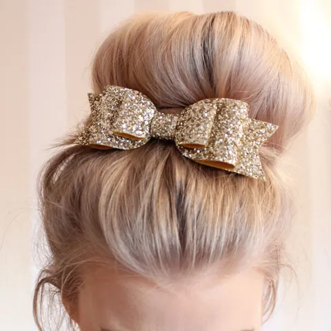 Diadema con Lazo de Lentejuelas con Brillantina y Patrón de Estrellas Banda Elástica para Bebé Niñas Niños Accesorios para el Cabello