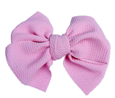 Large Handmade Waffle Knit Bow DIY Hair Accessories Soft Fabric Bowknot For Hairpins Clothing Shoes Decoration Accessories