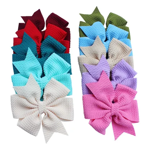 Accessori per Fiocchi in Tessuto con Trama a Nido d'Ape a Coda di Rondine Fai-da-Te per Forcine Fasce Decorazione Vestiti Bambini Donna Fiocco Fatto a Mano