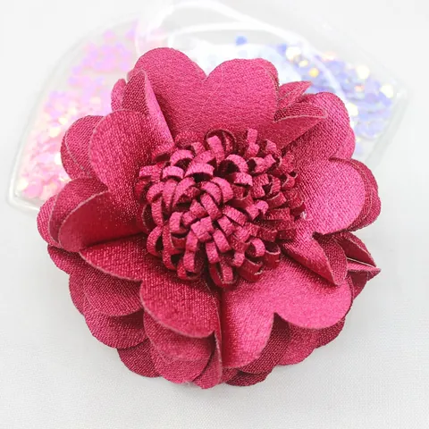 Spilla a Fiore in Tessuto Fatta a Mano Per Uomo Donna Moda Corsage Floreale in Raso Con Clip in Lega Accessori Per Abito Da Sposa