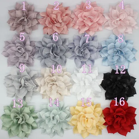 Shiny Silver Wire Fabric Flower Accessories Double Layer Pointed Petals For DIY Hair Clips Shoes Clothing Decor Handmade Sweet Floral Findings