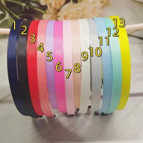 Cerchietto Avvolto in Nastro Grosgrain Con Denti Antiscivolo Accessorio per Capelli in Plastica per Donna Ragazza Tinta Unita
