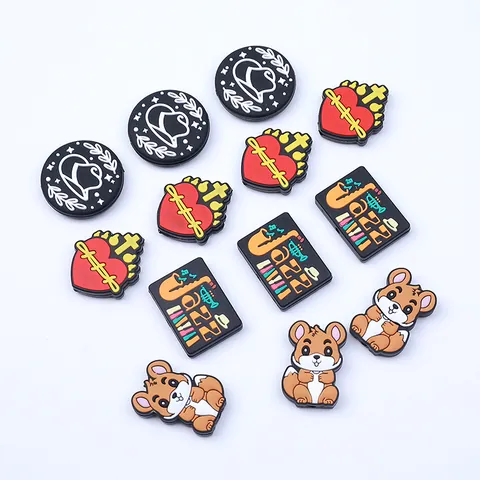 Cartoon Silicone Beads Food Grade Squirrel Dog Sloth Cat Shapes BPA Free Teether Beads For DIY Pacifier Clip Jewelry Making Accessory