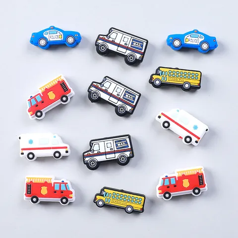 Cartoon Silikon Fahrzeug Lose Perlen Lebensmittelqualität DIY Schmuck Zubehör Auto Form Silikon Perlen Für Stift Herstellung Schmuck Handwerk