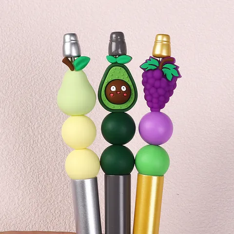 3D Fruit Siliconen Kralen Voor Sieraden Maken DIY Kralenpennen BPA Vrij Fruitgeur Siliconen Spacers Schattige Cartoon Kralen
