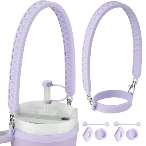 Portable Silicone Cup Handle Straw Cover Dust Cap Leak Stopper Spill Proof Accessory For Stanley 40oz Cup Outdoor Travel