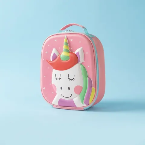 3D Cartoon Insulated Lunch Bag Kids EVA Oxford Cloth Thermal Cooler Handbag School Picnic Portable Waterproof