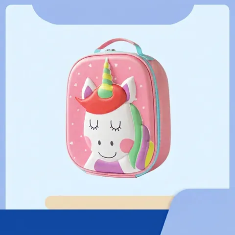 3D Cartoon Insulated Lunch Bag Kids EVA Oxford Cloth Thermal Cooler Handbag School Picnic Portable Waterproof