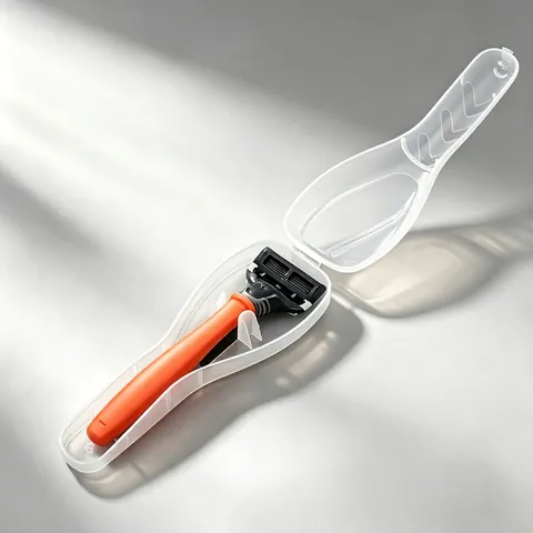 Custodia Per Rasoio Portatile Guscio Rigido In Plastica Scatola Da Toilette Da Viaggio Impermeabile Antipolvere Per Uomini Affari