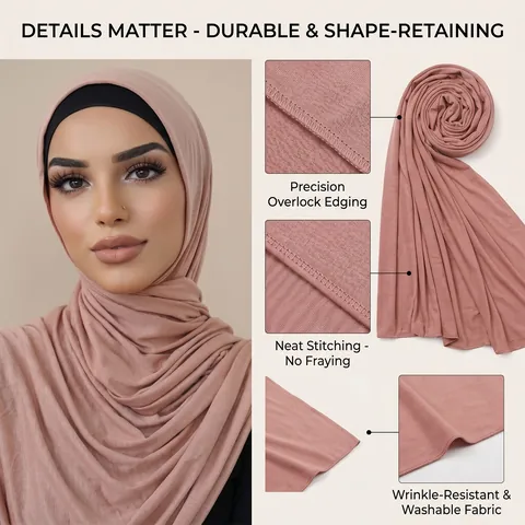 Women Stretch Jersey Turban Headwrap Scarf Solid Color Ethnic Style African Head Tie Soft Breathable Elegant Fashion