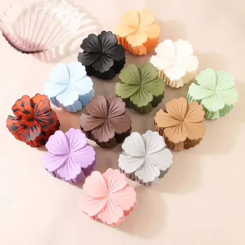 Mollette Per Capelli A Fiore Plastica Opaca Tenuta Forte Accessori Per Capelli Per Donna Moda Estate Vacanze Mare