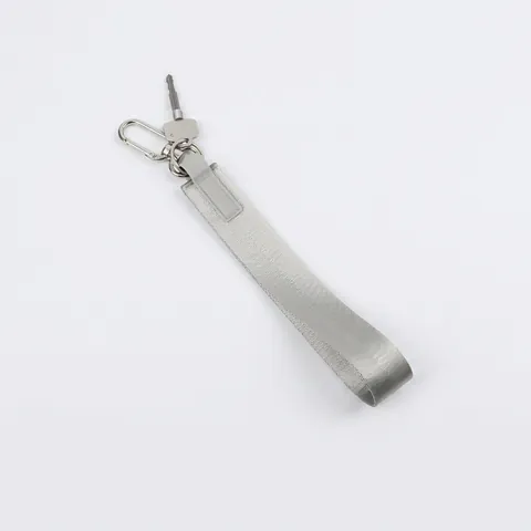 Wrist Strap Keychain Webbing Lanyard Polyester PU Leather Metal Buckle Portable Street Style For Keys Bags
