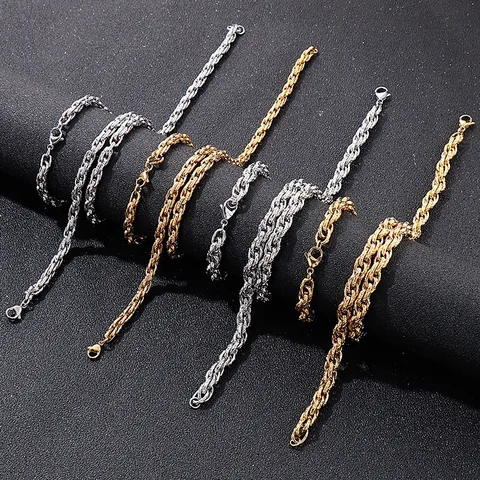 Men Trendy Copper Zirconia Snake Pattern Double Buckle Chain Necklace Gold Silver Electroplated Woven Jewelry Gift For Men