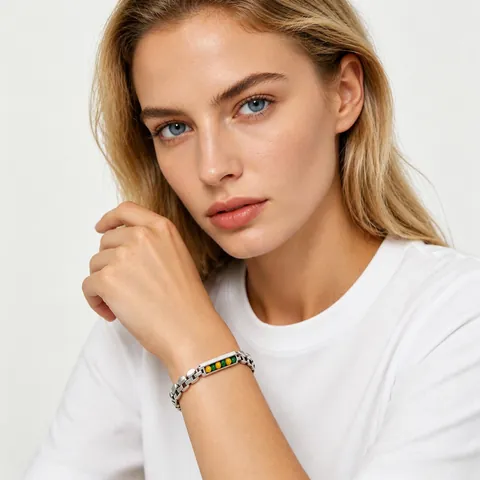 Hip Hop Roestvrij Stalen Horlogeband Schakelarmband 18K Goud Zilver Verguld Kralenketting Mode Sieraden Accessoire Voor Heren Dames