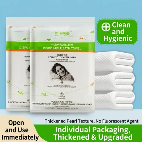 Disposable Bath Towel Set Pure Cotton Thickened High Absorbency Portable For Travel Hotel Business Trip