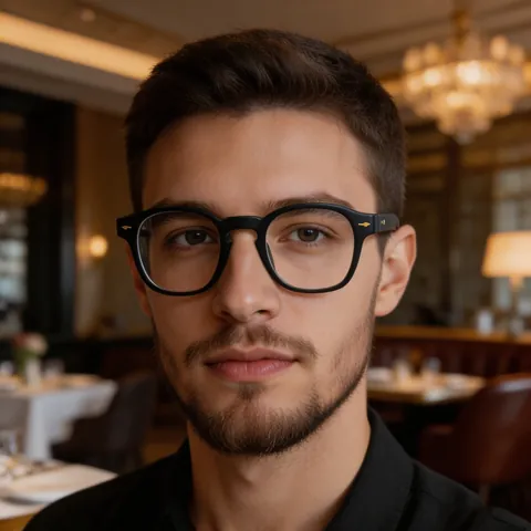 Retro Round Frame Optical Glasses Prescription Compatible PC Clear Lens Rivet Decor Fashion Eyewear For Men Women
