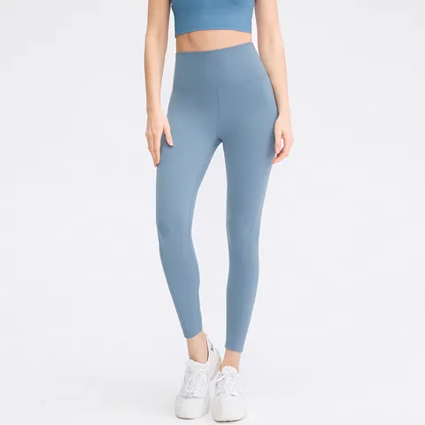 Women High Waist Yoga Leggings Tummy Control Butt Lifting Brushed Nylon Spandex Athletic Running Fitness Tight Pants