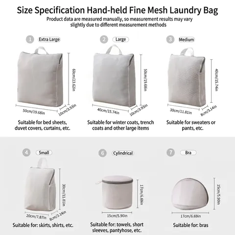Sac à Linge En Maille De Poliester Moderne Imprimé Dessin Animé Filet De Lavage À Fermeture Éclair Organisateur De Protection Pour Vêtements