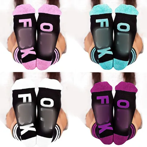 Funny Letter Print Cotton Crew Socks Breathable Soft Mid Calf Casual Streetwear Novelty Hosiery For Men Women