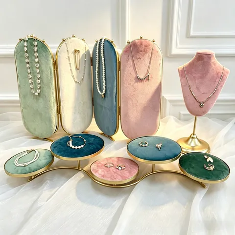 Venta Directa De Fábrica Estante De Joyería Soporte De Exhibición De Almacenamiento De Joyería Collar Aretes Accesorios De Fotografía Bandeja De Exhibición De Joyería Colgante
