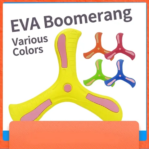 EVA Foam Boomerang Toy Soft Safe Returning Fly Dart Outdoor Sport Parent Child Interactive Game For Boys Kids