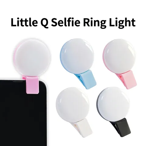 Mini Luce Di Riempimento Selfie Portatile Lampada LED Clip Luminosità Regolabile Ricaricabile ABS Fotografia Vlogging